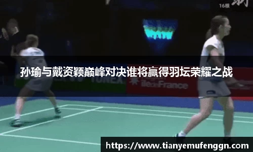 k1体育孙瑜与戴资颖巅峰对决谁将赢得羽坛荣耀之战